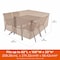 Modern Leisure Monterey Rect/Oval Patio Table & Chair Set Cover, 18 in. L x 82 in. W x 23 in. H, Beige 2912 - alternate 4